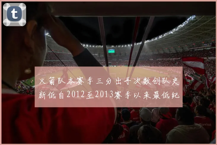 火箭队本赛季三分出手次数创队史新低自2012至2013赛季以来最低纪录